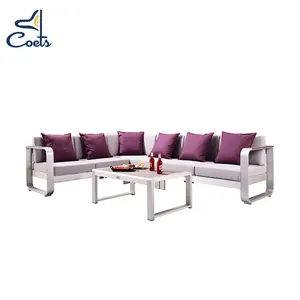 Set Sofa Modular Modern Bistro Mebel Teras Luar Ruangan Muebles