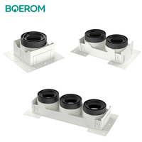 Boîtier LED carré en aluminium MR16 Spot Light Frame Encastré Intégré Downlight Holder Downlight Fixture Module