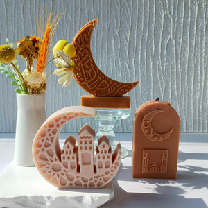 J10-353 כוכב הירח תבנית נר סיליקון עבור eid מובארק קישוט עובש jesus - Product Image 4