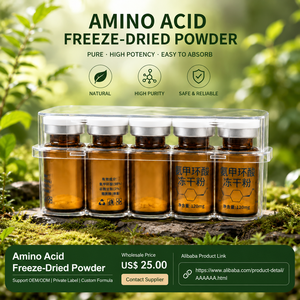 Polvo Liofilizado de Aminoácidos 120mg, Humectante Facial Natural de Alta Pureza para el Cuidado de la Piel - Product Image 1