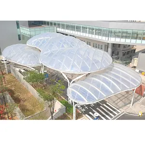 Tela de techo de estadio, estructura de dosel de membrana de sombra extensible, PVDF, PTFE, ETFE