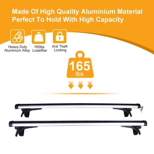 Barre Portatutto Universali Rimovibili in Alluminio <span class=keywords><strong>per</strong></span> <span class=keywords><strong>Auto</strong></span>, Capacità 100kg, Montaggio su Gancio Traino, Vendita all'Ingrosso - Product Image 4