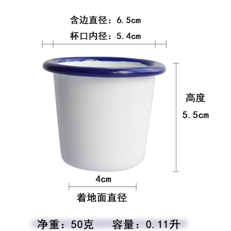 ฐานสีขาว5ซม. พร้อมกรวยขนาดเล็กขอบสีน้ำเงิน