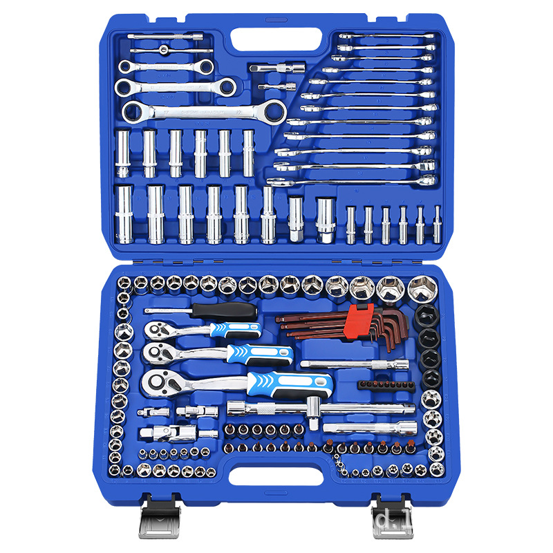 Kit de ferramentas para melhoria caseira, kit de ferramentas de reparo automático para casa com 150 peças de ferramentas de reparo automático