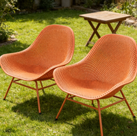 Ensemble table et chaises d'extérieur, mobilier de loisirs imperméable et résistant au soleil pour balcons en plein air, cours, maisons d'hôtes et villas
