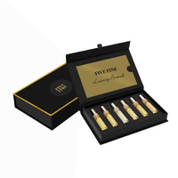 Coffret Cadeau Personnalisé Vide pour Échantillons de Parfum, Kit Découverte, Boîte Rigide Faite Main avec Fermeture Magnétique et Gaufrage
