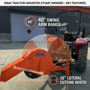 <span class=keywords><strong>Broyeur</strong></span> de souches robuste pour tracteurs de 30 à 80 CV <span class=keywords><strong>avec</strong></span> 54 dents en carbure, roue de coupe de 24 pouces et attache Cat 1 à 2 points - Product Image 5