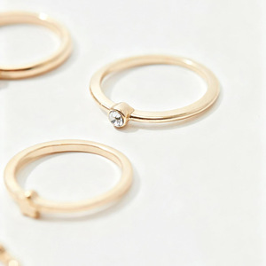 2026 Đồ Trang Sức Hợp Thời Trang 10-Mảnh Set-Hình Học Sao Trái Tim Đầy Đủ Kim Cương Thời Trang-Laden Phụ Nữ Của Nhẫn - Product Image 2