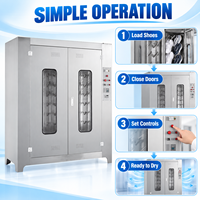 Armoire de séchage industrielle pour chaussures en acier inoxydable, machine de séchage de bottes de travail, équipement commercial de séchage de chaussures
