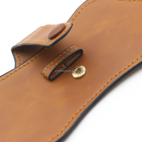 Cadeaux promotionnels, objets publicitaires, étui de luxe personnalisé avec logo, étui en cuir PU pour lunettes, housse de protection avec porte-clés