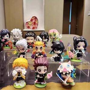 Figurines Demon Slayer Série Fleur de Naissance Boîte Mystère Jouets Tendance Anime Décorations de Bureau à Collectionner - Product Image 3