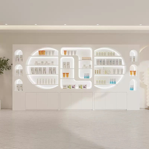 Vetrina Espositiva in Legno di Lusso Personalizzata Moderna Scaffale per Negozi di Alta Gamma con Illuminazione LED per Boutique e Centri Commerciali - Product Image 2