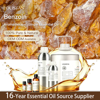 Huile Essentielle de Benjoin Bio Personnalisée pour l'Aromathérapie, le Massage Corporel, les Soins des Peaux Gercées, les Diffuseurs, Fixateur de Parfum et Soulagement du Stress