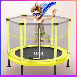 2024 Heiß verkaufendes Kinder trampolin 40 Zoll Kinder trampolin Erwachsenen trampolin mit anpassbarer Schutz netz größe
