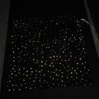 Tapis LED Lumineux Effet Ciel Étoilé, Fibre Optique, Couleurs Changeantes, Contrôle Musical, Tailles Personnalisables