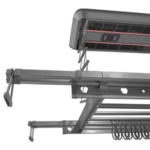 Smart Electronic Folding <b>Ceiling</b> Drying Rack With Heating Function For Clothes Indoor Use Stainless Steel Material - Product Image 4