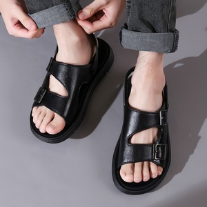 <span class=keywords><strong>Sandali</strong></span> da Uomo Estivi 2025 con Plateau e Stampa Leggeri Scarpe Casual Open Toe con <span class=keywords><strong>Suola</strong></span> Morbida Antiscivolo in PVC Traspiranti da Esterno - Product Image 2