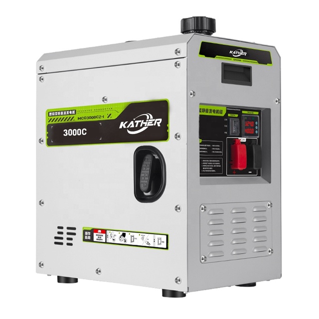 24v DC Gasoline Generator Iron Shell Waterproof Silent Inverter Generator for Truck Parking Air Conditioning Battery Charging
