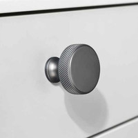 Poignée de meuble en aluminium noir mat, pour tiroir, à 150 poignées