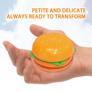 Jouet éducatif pour enfants, modèle de hamburger en plastique ABS transfrontalier, transformable en <span class=keywords><strong>robot</strong></span> - Product Image 2