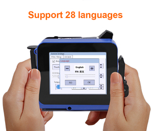 TIJ Mini taşınabilir mürekkep püskürtmeli el yazıcısı tarih yazıcı dokunmatik ekran Logo kodlama makinesi şişe kapakları ve kutusu için küçük yazıcı - Product Image 5