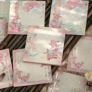 Chất lượng cao tùy chỉnh A4/A5 lá vàng notepad khuyến mại Memo <span class=keywords><strong>Pad</strong></span> đáng yêu vuông dính Lưu ý rời lá bù đắp giấy - Product Image 3