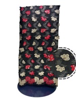 Tissu en polyester tricoté respirant et infroissable brodé de dentelle pour femmes, jeunes filles, textiles de maison, vêtements et accessoires de mode