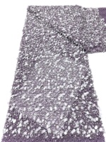 Tissu en dentelle française non tissé de haute qualité, écologique, brodé de perles et de paillettes, pour vêtements d'enfants, mariages, fêtes et matériaux pour sacs