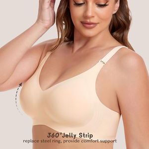 Dikişsiz Push-up Sütyen Balensiz Büyük Beden Sütyen Büyük Göğüslü Kadınlar İçin Seksi Resimli Sütyen Büyük Beden Dikişsiz Sütyen - Product Image 2