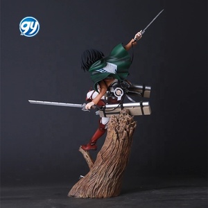 Attaque sur Titan <span class=keywords><strong>ArtFX</strong></span> Stump Base Mikasa & Levi Figure Anime Modèle Statue En Gros Collection Décoration De Bureau PVC Sculpture - Product Image 2
