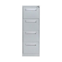 Archivador Metálico Moderno, Caja de Acero para Tarjetas, Archivador de 4 Cajones para Organización de Documentos en el Hogar, Oficina o Negocio