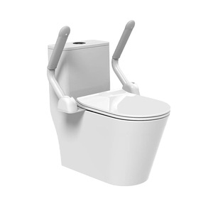 Barres d'appui pliables pour toilettes, sans obstacle, pour personnes handicapées, pour aider à la mobilité en milieu hospitalier - Product Image 6