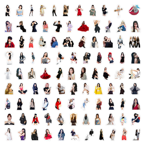 Autocollants en <span class=keywords><strong>vinyle</strong></span> PVC à prix de gros, 100 pièces, autocollants décoratifs imperméables populaires pour filles <span class=keywords><strong>Kpop</strong></span>, pour ordinateur portable, skateboard, bagages - Product Image 6