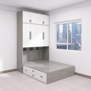 Letto Tatami Multifunzionale Personalizzabile e Mobile in Legno con Contenitore per Uso Scolastico e Alberghiero, Arredamento per Camera da Letto dei Bambini - Product Image 3