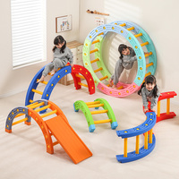 Tabla de Equilibrio de Plástico para Niños, Juguete Educativo de Interior, Equipo de Entrenamiento de Integración Sensorial Física, Colores Populares
