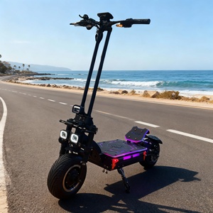 Scooter Eléctrico Plegable con Doble Controlador de 65A, 72V 50AH, Autonomía de 100-150km, Motor Dual de Vacío de 70MM y Suspensión Hidráulica - Product Image 1
