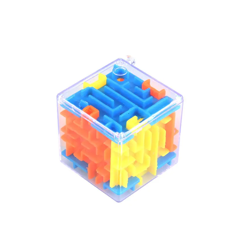 2024 Mini Maze Ball educazione precoce Puzzle giocattolo per bambini 3D perlina che cammina labirinto rotante cubo Puzzle