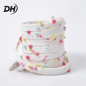 Cordones Redondos Personalizados de Felpa Suave y Esponjosa de Poliéster Unisex para <span class=keywords><strong>Zapatillas</strong></span> y Zapatos Casuales - Product Image 1
