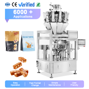 Automatic Rotary Stand up Pouch Doypack Filling <b>Machine</b> Praline Hard <b>Candy</b> Packaging Premade Bag Packing <b>Machine</b> - Product Image 1