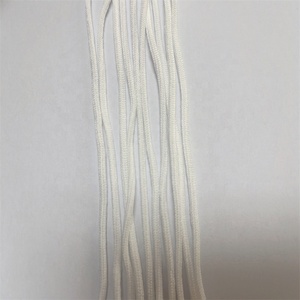 3mm Trắng Nylon Spandex ban nhạc đàn hồi với xương cá phong cách và Polka Dot mô hình vòng dây <span class=keywords><strong>earloop</strong></span> cho mặt Bìa - Product Image 4
