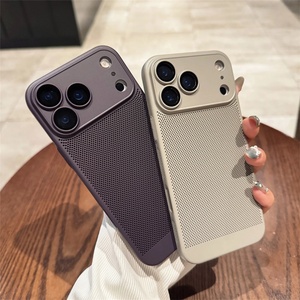 เคสโทรศัพท์แบบแข็งบางเฉียบ ดีไซน์ด้าน พร้อมระบบระบายความร้อน สำหรับ iPhone 17 Air 16 15 14 13 12 11 Pro Max Plus 16E - Product Image 3