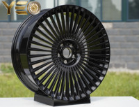 Nouvelle Arrivée Jantes en Alliage d'Aluminium Chromé de Luxe sur Mesure de Chine, Haute Performance, Entièrement Dorées, 22"24"26", 4 Pièces, Roues Roulées