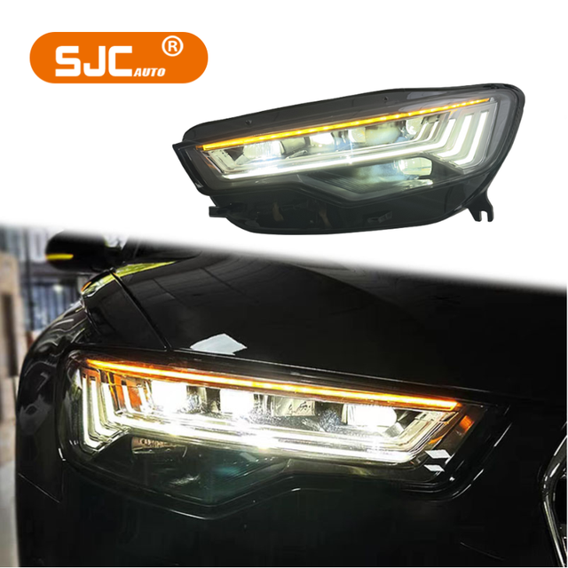 SJC Factory Price LED Headlights for Audi A6 C7 2012-2018 LED Headlamps Upgrade to Matrix Headlight Plug and Play