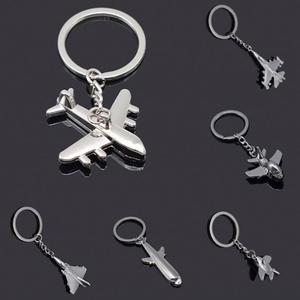 Wholesale Custom logo Polished <b>Silver</b> Aircraft Mini Airplane 3D Model Metal Alloy Airplane Keychain Souvenirs Gift <b>Key</b> <b>Rings</b> - Product Image 6