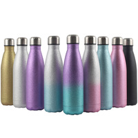 Botella Inteligente de Acero Inoxidable 18/8 de 500 ml, Aislamiento al Vacío de Doble Pared, Ecológica, con Sensor, Apta para Estudiantes