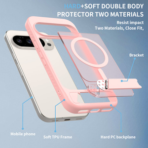Funda Magnética Antigolpes para <span class=keywords><strong>Google</strong></span> Pixel 10 9 Pro XL, Delgada, con Soporte, Carcasa Trasera de TPU y PC, con Carga Inalámbrica Magnética - Product Image 6