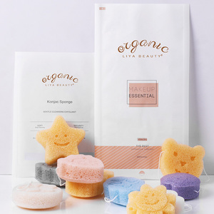 Éponge faciale en konjac naturelle et sûre pour bébé, écologique, douce, exfoliante et nettoyante, vente en gros - Product Image 5