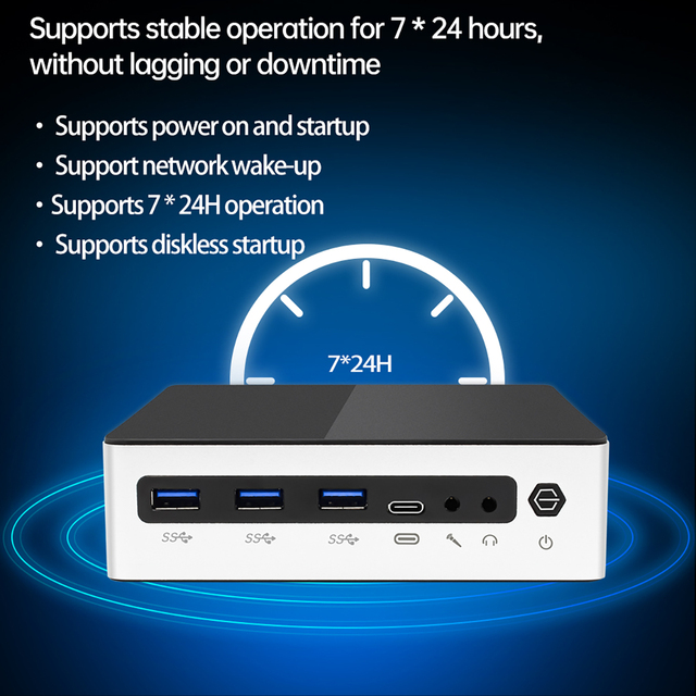 YINGCHI New 13th Gen Gaming Mini PC High-Performance I5 1340P I7 1360P DDR4 RAM SSD 1TB NVME Storage 2 LAN Win11/10 Desktop