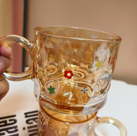 Mug en verre à double paroi anti-fuite sans BPA avec logo personnalisé, motif papillon féerique, design nœud papillon mignon pour le petit-déjeuner des enfants