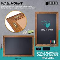 Tableau d'affichage magnétique en bois, design moderne, fait main, durable, pour stand, publicité, bureau